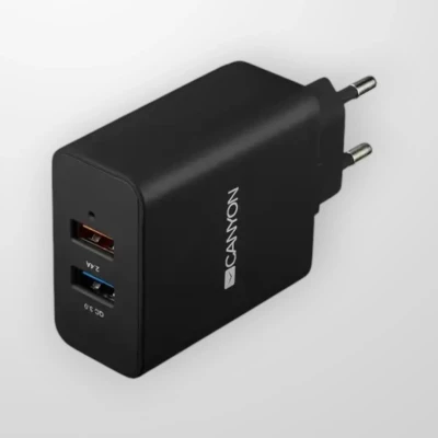 Зарядно CANYON CNE-CHA07B Quick Charge 3.0