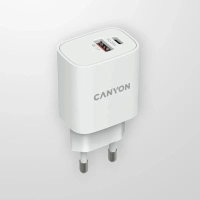 Зарядно CANYON CNE-CHA043WS LIGHTING 2.1A