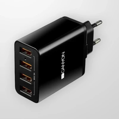 Зарядно CANYON CNE-CHA06B 4 port, 5A