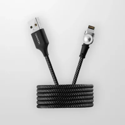 Кабел CANYON CNS-CFI8B USB A - Lighting Magnet