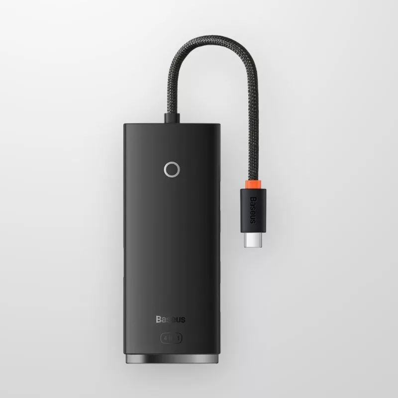 Хъб Baseus Lite Series HUB adapter USB Type C - 4x USB 3.0 25cm black WKQX030301