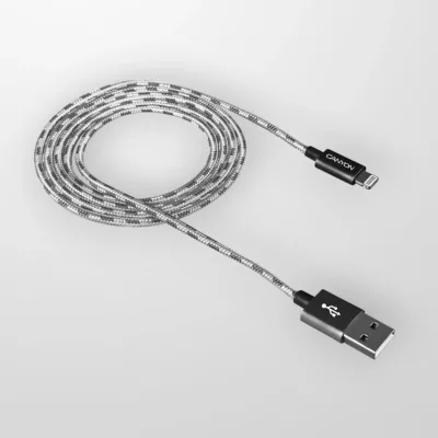 Кабел за iPhone CANYON CNE-CFI3DG Dark gray