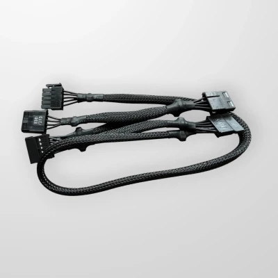 Захранващ кабел BEQUIET BC026 към 2x 15 pin SATA + 2x PATA