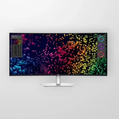 Monitor DELL UltraSharp U4025QW 40" Curved, 5120x2160, WUHD, 120Hz, IPS AG, 21:9, 1000:1, 450 cd/m2, 8ms/5ms, 178/178, DP, HDMI, 2xThunderbolt4 (90W), 3xUSB-C, 5xUSB-A, RJ-45, Audio line out, 2x9W Speakers, Tilt, Swivel, Height Adjust (15cm), 3Y