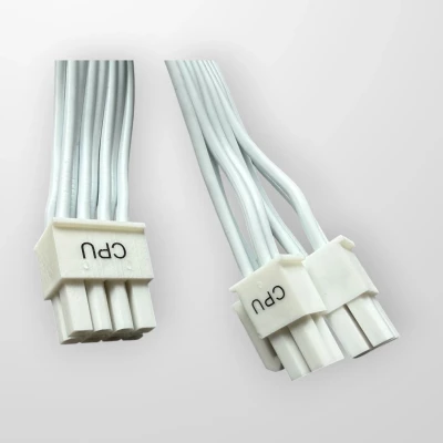 Кабел за захранване FSP-2x4 pin CPU БЯЛ