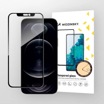 Стъклен протектор WOZINSKY за iPhone 13 mini black Full glue