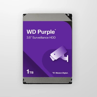 HDD AV WD Purple (3.5'', 1TB, 64MB, 5400 RPM, SATA 6 Gb/s)