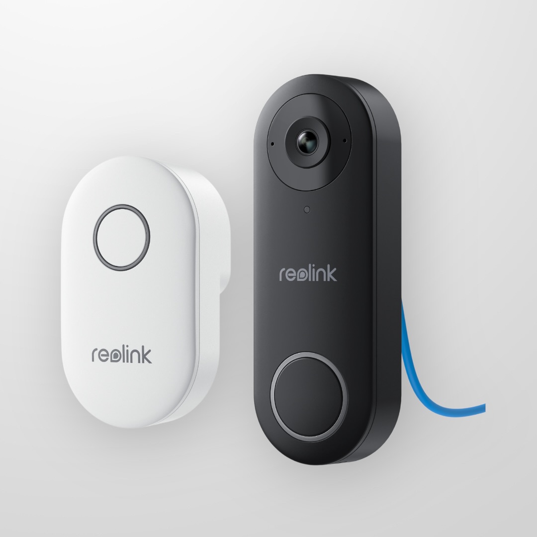 Жичен видео звънец с камера REOLINK D340P Video Doorbell PoE — 1