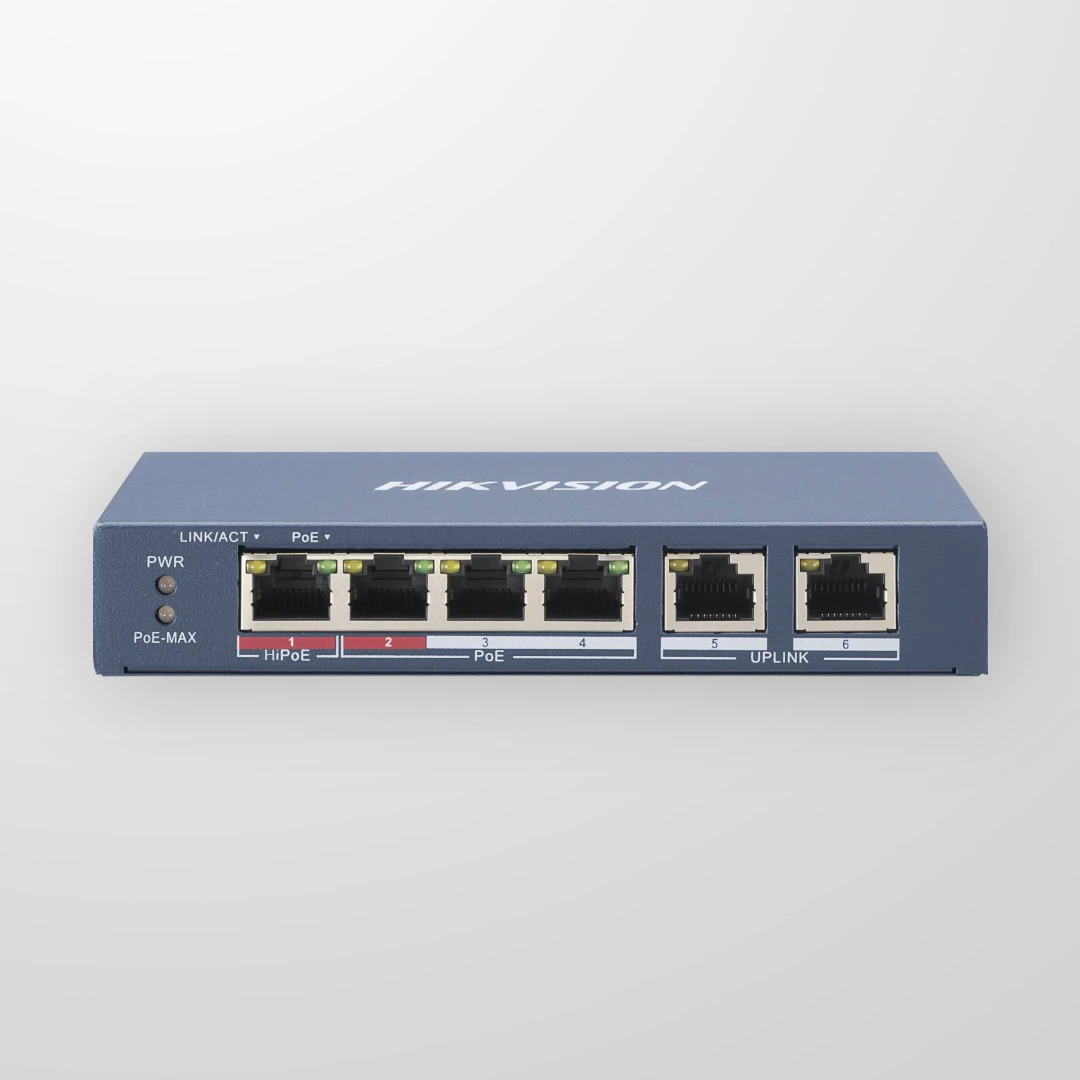 Комутатор Hikvision DS-3E0106HP-E