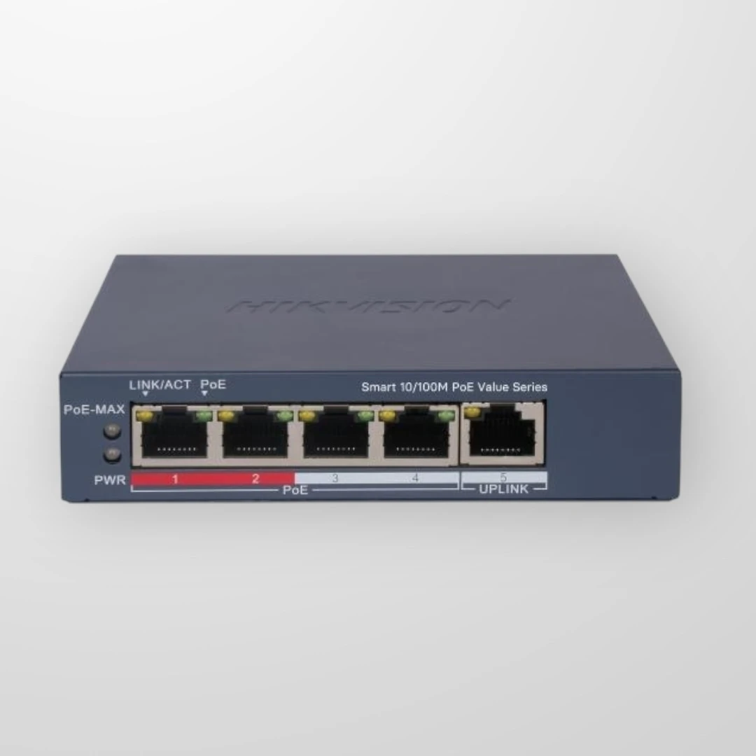 Комутатор Hikvision DS-3E1105P-EI/M V2