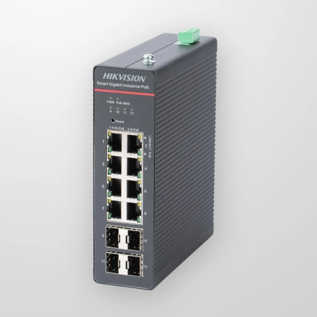Комутатор Hikvision DS-3T1512HP-SI- 8P4F