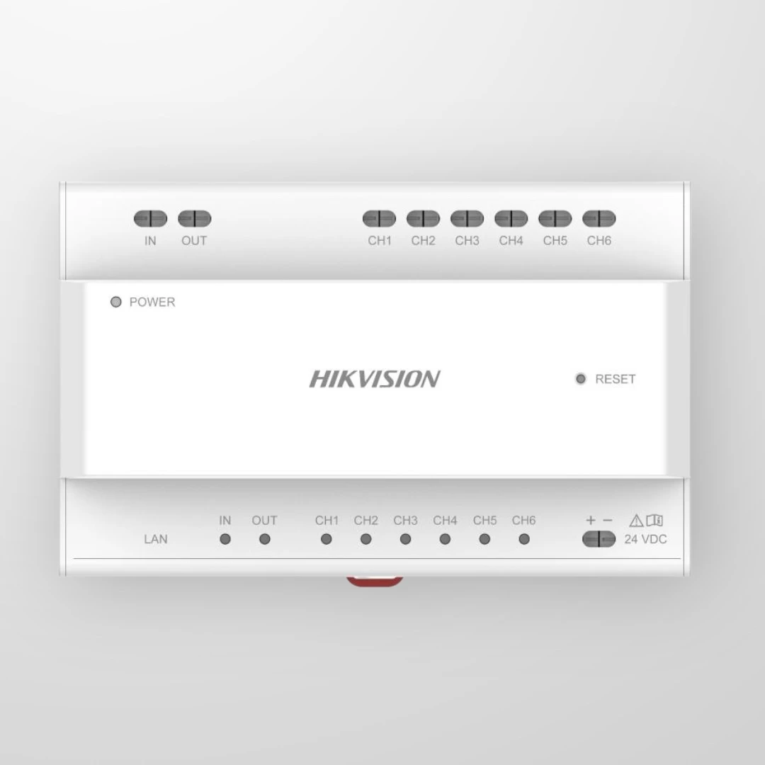 Двупроводен видео/аудио дистрибутор HIKVISION DS-KAD706Y-S