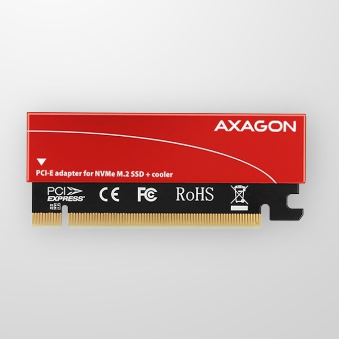 Адаптер AXAGON PCEM2-S PCI-E 3.0 16x - M.2 SSD NVMe up to 80mm SSD