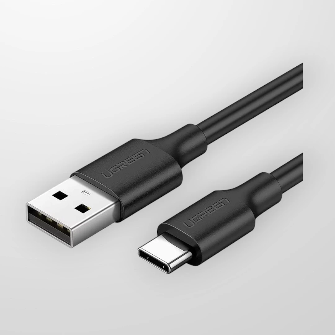 Кабел UGREEN USB M - Type-C M 0.25m Black